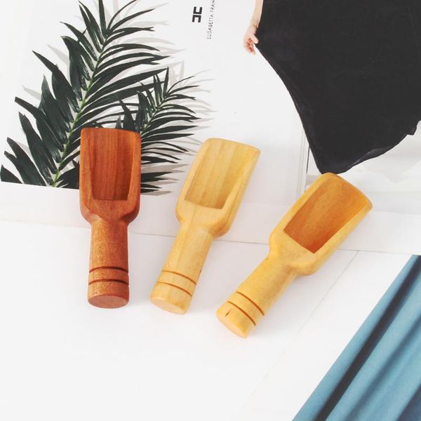 

spoons wooden small little mini scoop salt sugar coffee spoon kitchen tool
