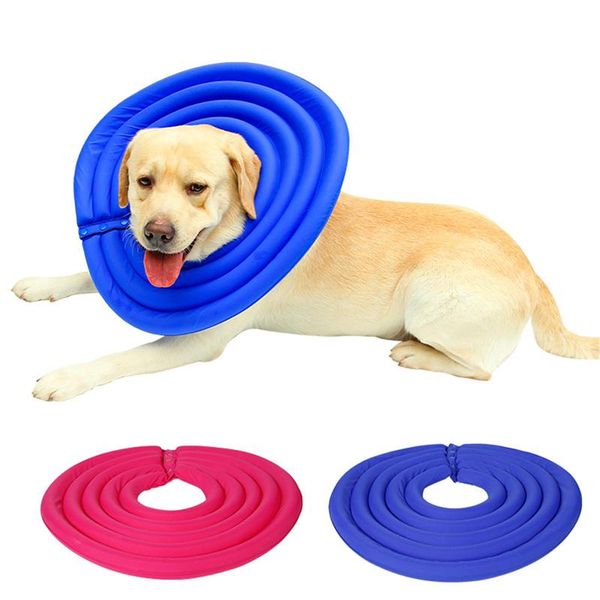 

pet dog cat protective collar waterproof nylon comfortable adjustable anti-scratch recovery e-collar collars & leashes