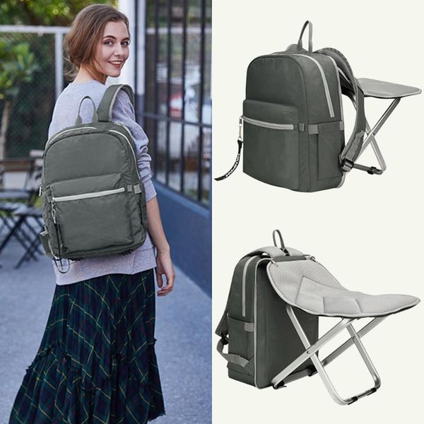 

lightweight backpack stool combo with folding chair for outdoor camping fishing hiking picnic bbq bags