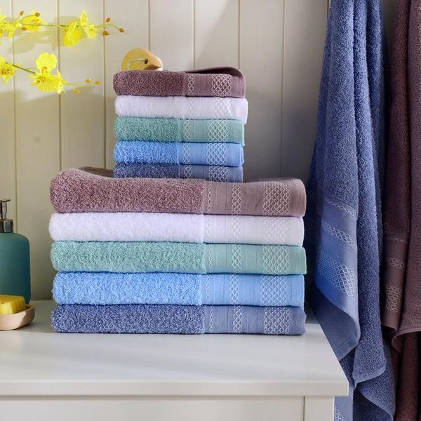 

towel absorbent bath pure cotton water-absorbing 70*140cm solid color