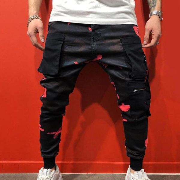 

yoga outfit 2021 upgrade pleated pants men's casual sports solid color harlan pencil trousers