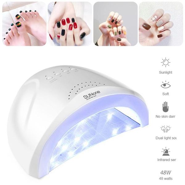 

led nail lamp 30 leds fast drying auto sensor manicure tools suit for all gel base coat us eu plug drop dryers
