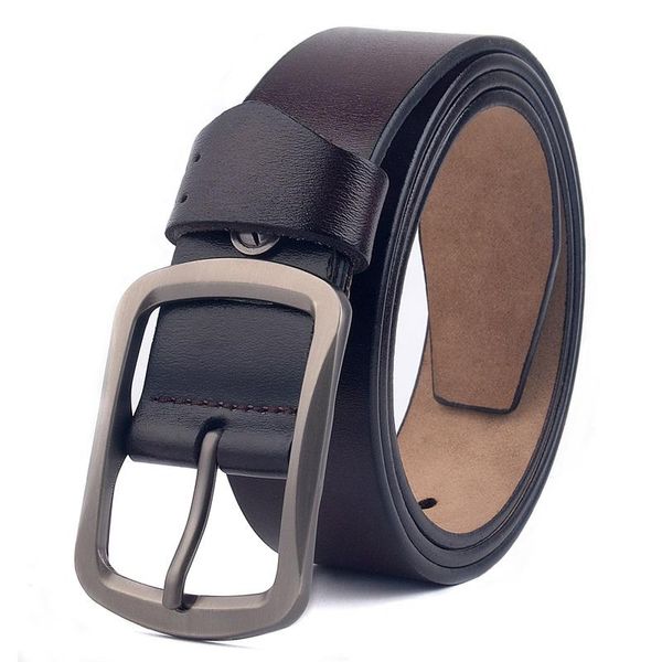 

belts 105-170 cm design belt for man genuine leather brand cowskin fashion strap male jeans cowboy, Black;brown
