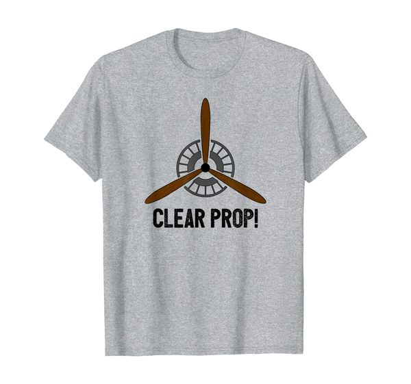 

Clear Prop Aviation Airplane Pilot Propeller T-Shirt, Mainly pictures