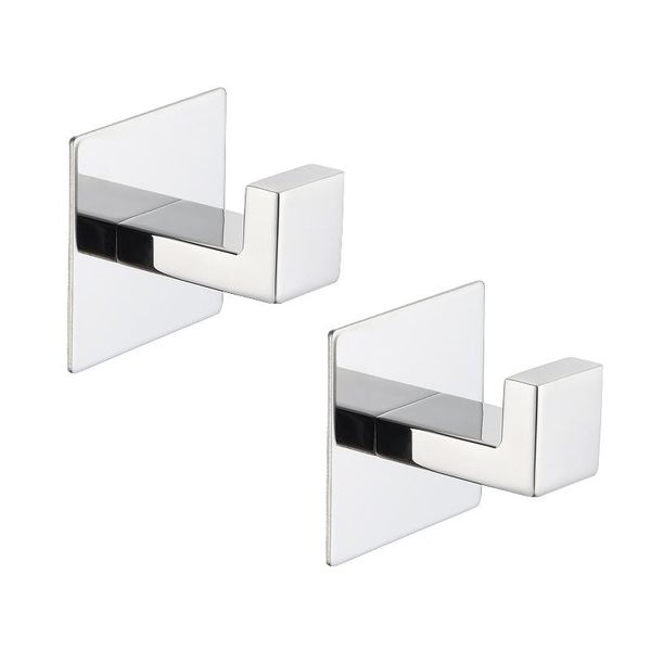 

hooks & rails 2pcs/pack drill hat bathroom stainless steel kitchen easy install hanger wall mounted bedroom storaged coat clothes hook