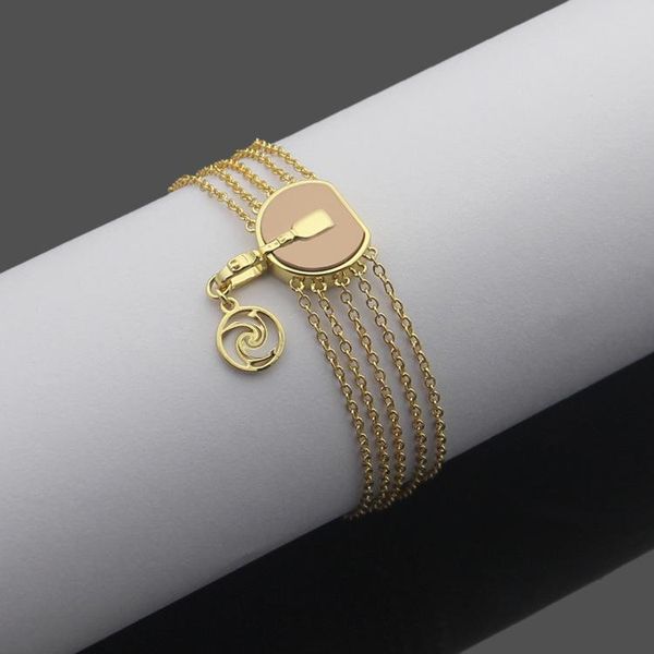 

link, chain titanium steel jewelry wholesale v letter bag five layer bracelet women's foreign trade suit, Black