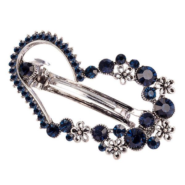 

hair clips & barrettes autumn and winter tide rhinestone heart shape hairpin ancient silver alloy women accessories hollow headdress wholesa, Golden;silver