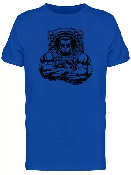 

Bodybuilder Astronaut Tee Men's -Image by Shutterstock, White;black