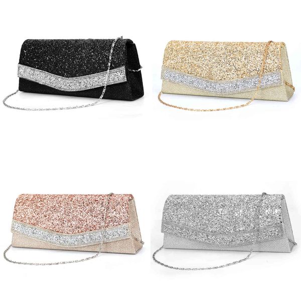 

ladies' dinner bag evening inlaid with diamond handgrip crossbody 160204