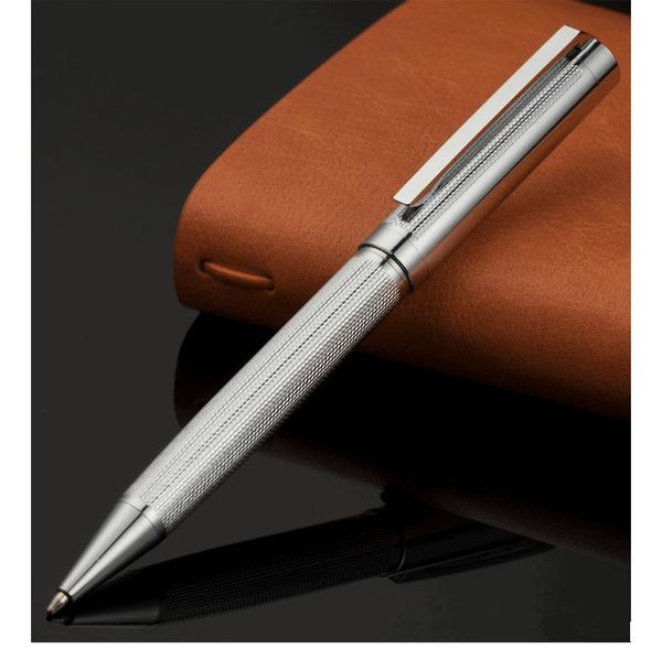 

ballpoint pens design metal pen silver and gold stripes school supplies stationery, Blue;orange