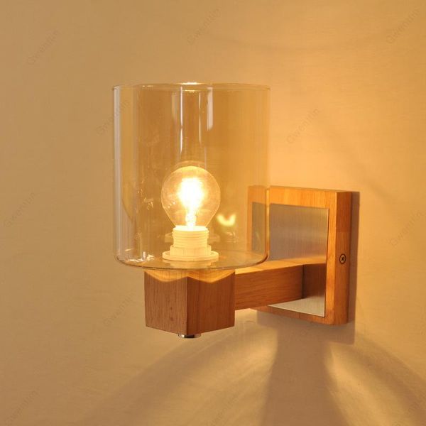 

wall lamps nordic home decor wooden sconces modern led light fixtures bathroom bedside bedroom loft industrial luminarias
