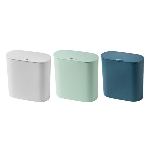 

waste bins household smart sensor trash can touchless washroom narrow seam garbage container for toilet
