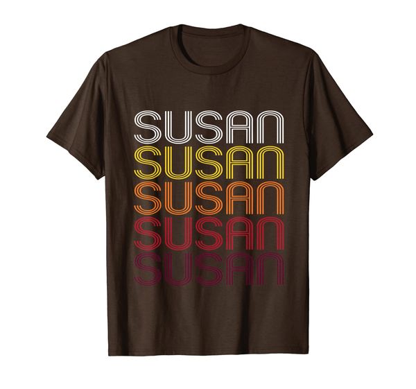

susan retro wordmark pattern - vintage style t-shirt, White;black