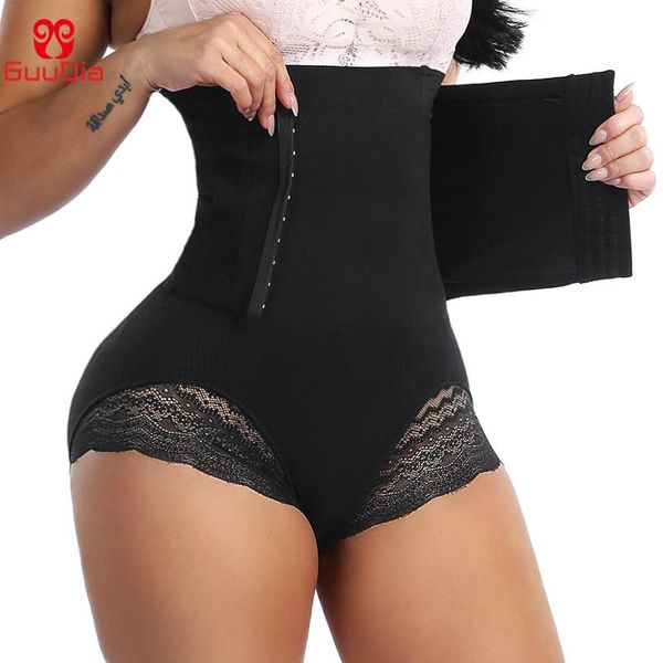 

women's shapers guudia tummy control panties shapewear waist cincher for women girdle bulifter compression underwear body shaper seamle, Black;white
