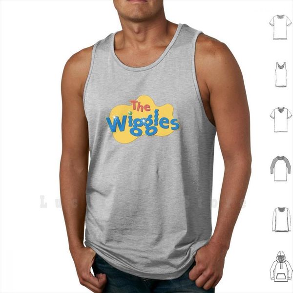 

sellr the wiggles merchandise tank vest 100% cotton, White;black