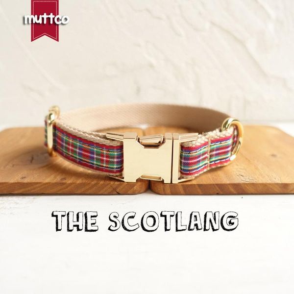 

dog collars & leashes muttco retailing british style collar the scotland plaid fashion 5 sizes udc012j