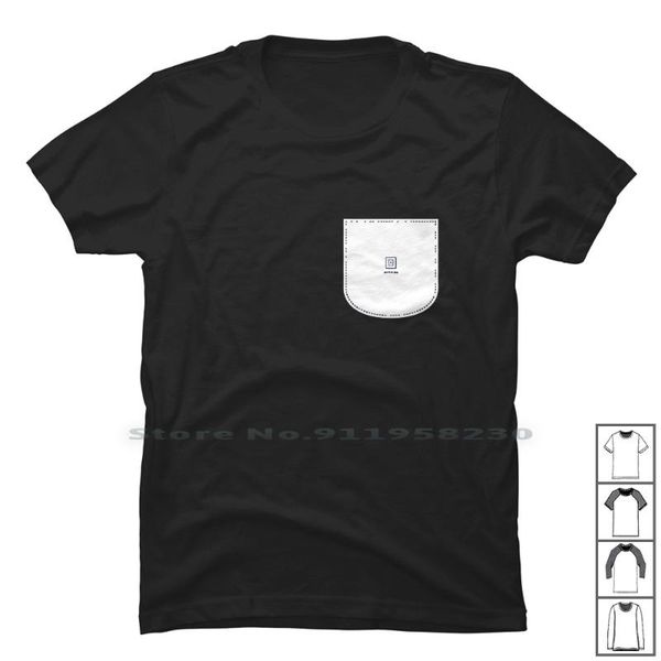 

men's t-shirts pocket t shirt 100% cotton music humor fun ny funny, White;black