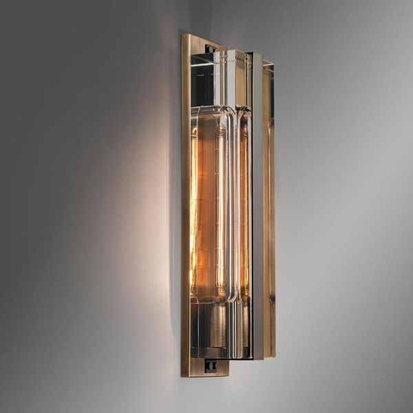 

post-modern luxury crystal wall lamp simple designer corridor living room fashion creative bedroom bedside