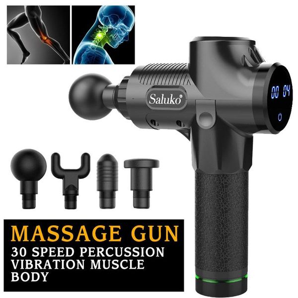 

massage gun percussion vibration relief body relaxing exercising therapy massager slimming 30 speed electric massagers