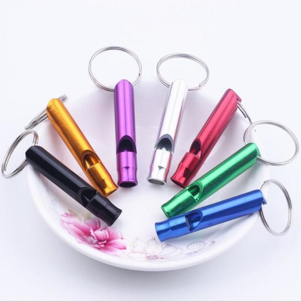

mental training emergency whistle keychain camping hiking outdoor sports tools multi-function animal pet dogs puppy train whistles
