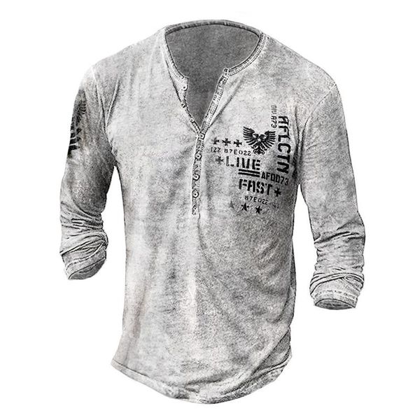 

tough guy-style patterned men is buttoned t-shirt, high-quality, comfortable, fashionable, novel and handsome short-sleeved party street v-n, White;black