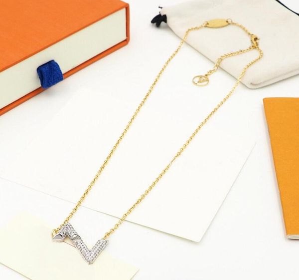 

europe america necklace bracelet jewelry sets lady women engraved initials with full diamond pendant fashion jewelrys set, Silver