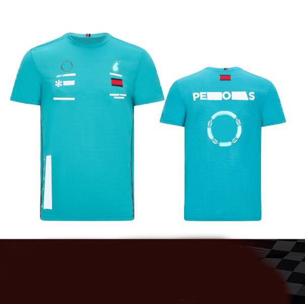 

f1 formula one racing short-sleeved team uniform w11 sub-station championship sports round neck t-shirt polyester quick-drying can be custom