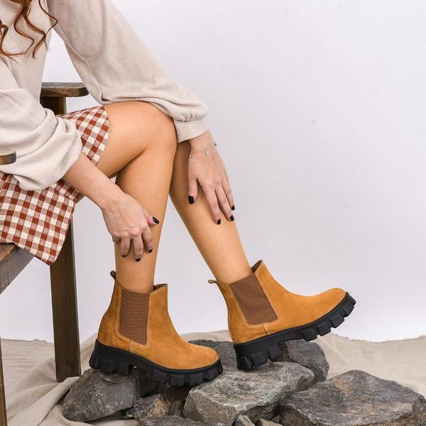 

boots moosefield genuine leather fashion 2021 winter waterproof soles non-slip special design women, Black