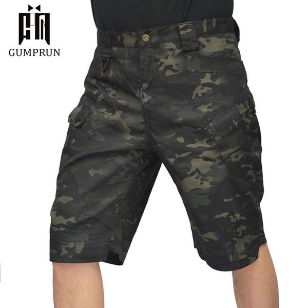 

men's shorts 2021 summer camouflage tactical cargo men khaki jogger military cotton casual loose, White;black