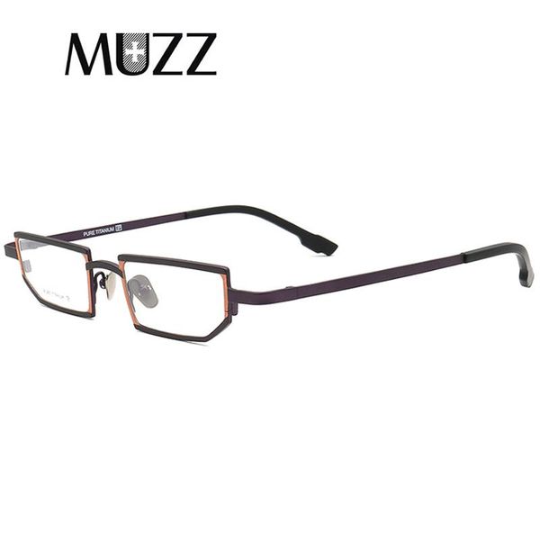 

100% pure titanium men glasses frame square myopia optical prescription eyeglasses hyperopia small size ultralight eyewear fashion sunglasse, Black