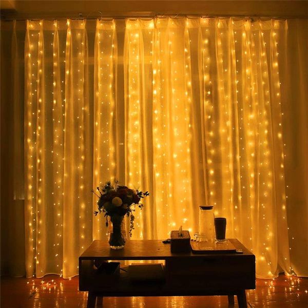 

strings yefui 3m led solar curtain lights copper wire fairy string garland lamp outdoor waterproof for home garden christmas party decor