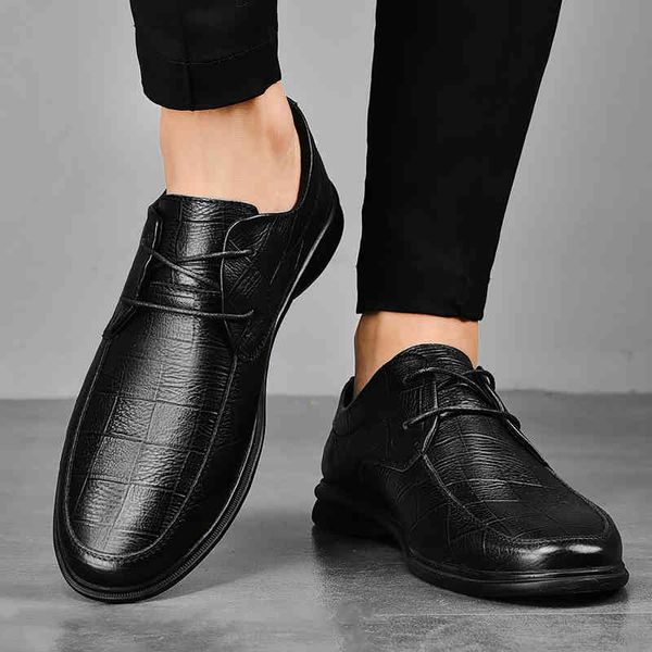 

dress shoes genuine leather shoes men classic dress luxury business fashion breathable british rubber 1e0d, Black