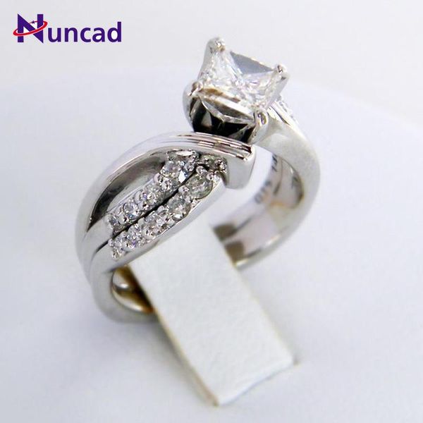 

wedding rings female crystal cz stone ring simple silver white curve shape band bridal for women, Slivery;golden