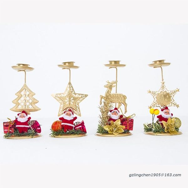 

candle holders p8de christmas holder santa elk snowflake star candlestick for xmas wedding party table decoration gift