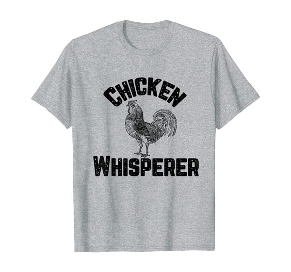

chicken whisperer poultry farmer ffa funny graphic t-shirt, White;black