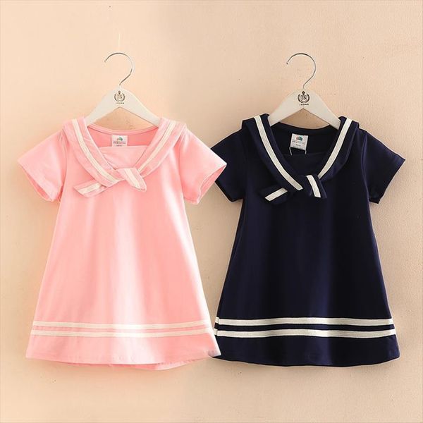 

summer 2 3 4 6 girl dresses 8 10t years children pretty cute lovely pincess short sleeve collar patchwork little, Red;yellow