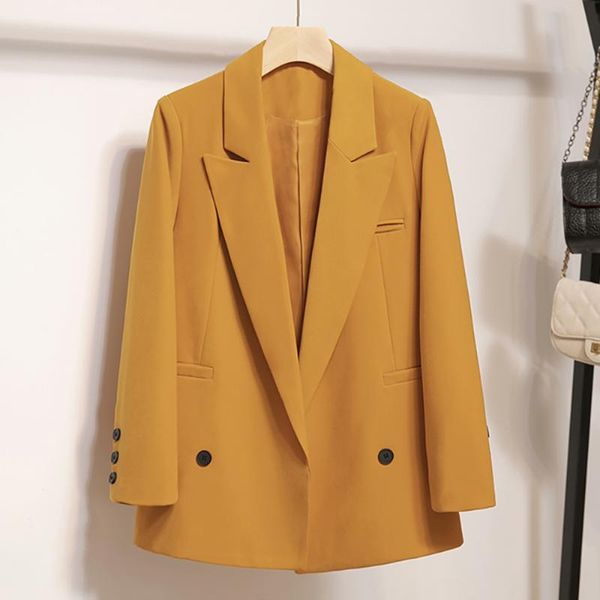 

women's suits & blazers fashion one button collared loose orange female blazer office lady single breasted women spring autumn clothes, White;black