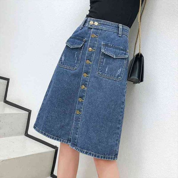 

s-5xl spring and summer women skirts denim a word high waist mid-length 200 kg large size xxxxxl, Black