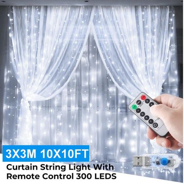 

strips 10ft 3m led wedding fairy string light christmas 300 garland for garden party curtain decoration