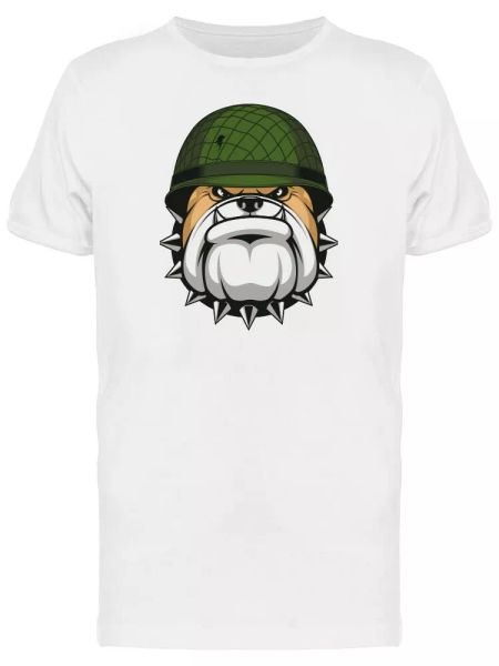

Bulldog Soldier Men's Tee -Image by Shutterstock, White;black