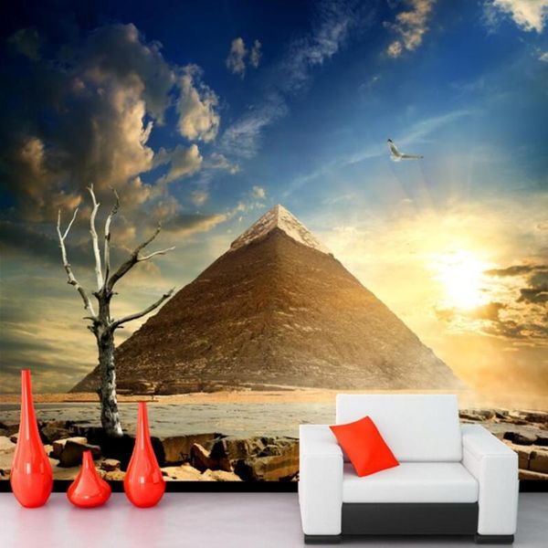 

papel de parede egypt desert sky pyramid nature wallpaper,el bar living room tv background sofa wall bedroom 3d murals wallpapers