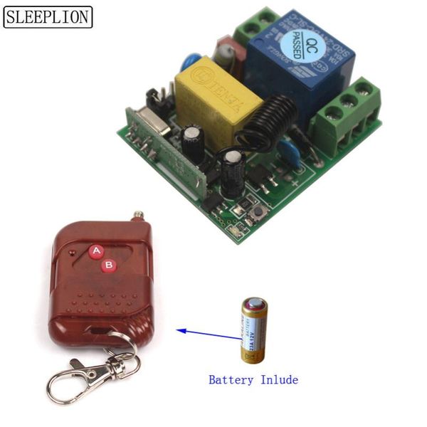 

sleeplion 220v 110v wireless remote control switch receiver relay module transmitter bedroom ceiling lights lamps controlers