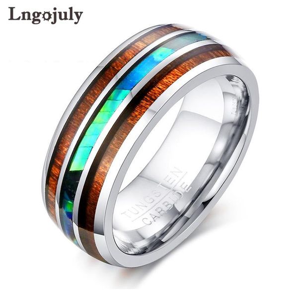 

wedding rings men's ring tungsten carbide bands for party jewelry engagement wood grain gentleman, Slivery;golden