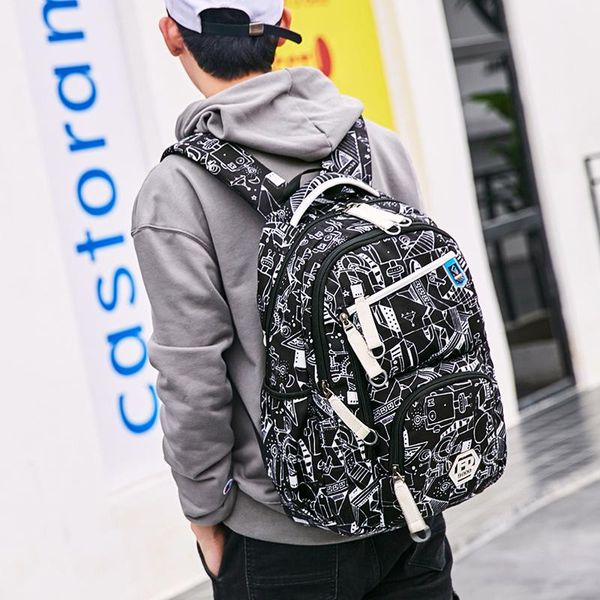 

backpack men's backpacks, trendy multi-function computer bags, waterproof and wear-resistant