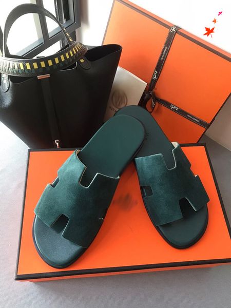 

luxurys men slippers designer rubber slides sandal mens designers flat fashion shoes beach flip flops flower with box size 39-45 -g453, Black