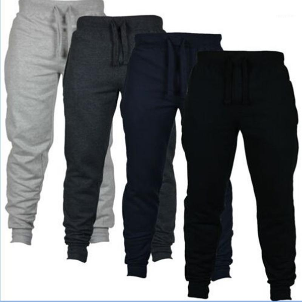 

men's pants mens joggers casual fitness men sportswear tracksuit bottoms skinny sweatpants trousers black gyms jogger track s-3x