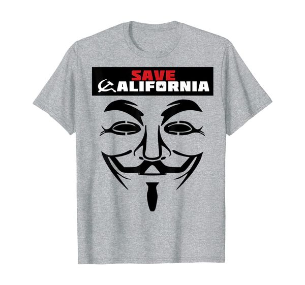 

save california from communism and the socialist agenda, White;black