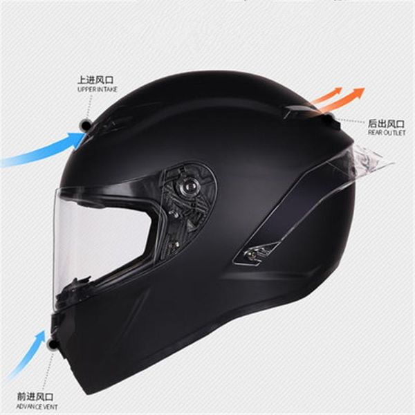 

motorcycle helmets full face helmet washable lining with tail design safety racing casco casque moto dot ce approved