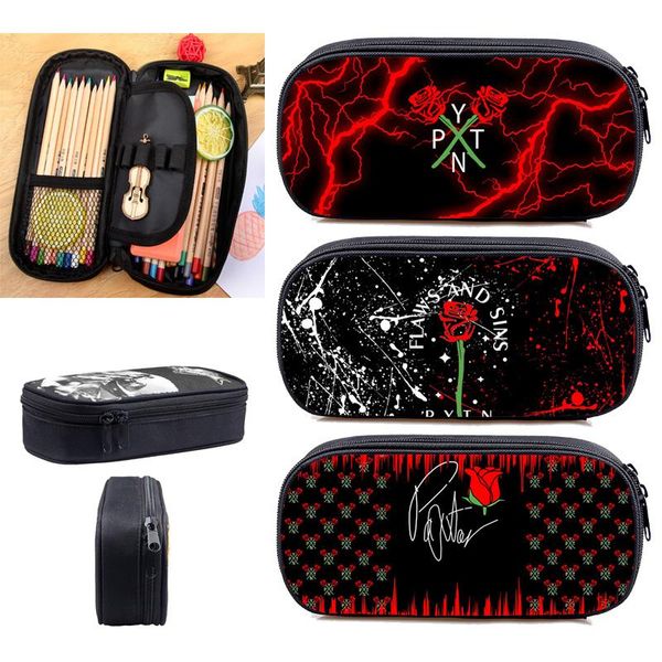 

payton moormeier school supplies funny cosmetic bags women 3d pytn printed net red pencil case kpop makeup bag zipper pouch & cases