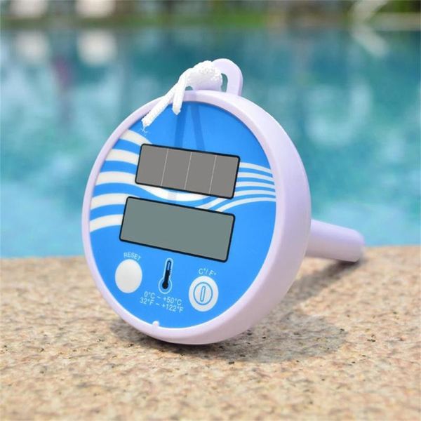 

life vest & buoy solar powered digital thermometer accurate water gauge measure tool outdoor swimming pool 20jun29